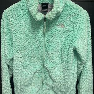 The North Face Light Green Sherpa Jacket